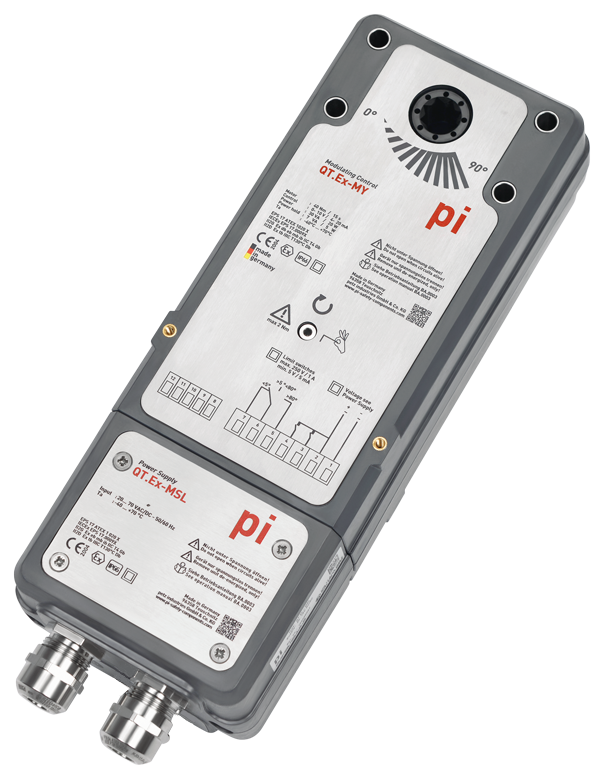 QT.Ex-MF10-SH_방폭 방화 댐퍼 구동기  /3-Position / Open-Close Actuator; 스프링 리턴; 85…250 VAC / 18Nm